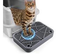 Bartuke Scala in plastica per Gatti, rampa per lettiera con funzione di Filtro, pedale per Filtro Della lettiera per gattini e Gatti anziani, lettiera automatica autopulente (Gris Oscuro)