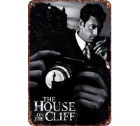 Barun Rai and the House on the Cliff Movie - Cartel de metal para decoración de sala de estar, cafetería, letrero decorativo para pared, 12 x 8 pulgadas