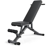 BARWING Banco de pesas ajustable de 90°, banco de entrenamiento de 800 libras, banco de declinación inclinado resistente para gimnasio en casa, banco de levantamiento plegable de entrenamiento de