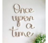 Barydat 4 letras de Once Upon a Time para decoración de guardería, arte de pared, decoración bohemia para habitación del hogar