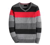 BASADINA Jerseys para Niños Ropa de Punto Infantil Sudadera de Navidad Suéter a Rayas Manga Larga Pullover Ropa Cálida para Niños para Otoño e Invierno 4-14 Años, 13-14 años