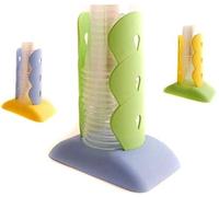 BASAPLAST - Portavasos de PVC, Multicolor, 10 x 17 x 20 cm