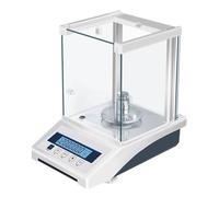 Báscula analítica electrónica de 0,0001 g, balanza de Laboratorio de Alta precisión con Pantalla LCD, linealidad: 0,0003 g/Lectura de 2 a 3 Segundos/repetibilidad: 0,0002 g, para fábrica ()