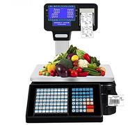 Bascula Balanza Comercial Para Pesar Fruta Báscula contadora con pantalla, mesa de pesaje digital, básculas de impresión de etiquetas, cálculo de precios comerciales con balanza electrónica