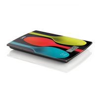 Balanza electrónica negra con diseño de cucharas de colores 5kg.