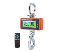 Báscula colgante 2000kg 4400lbs con Control Remoto,Báscula de Grúa Digital con sensor preciso y pantalla LCD,2T Bascula Gancho Industrial Escala Electrónica Báscula para Mercados Agrícolas(1500kg)