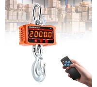 Báscula colgante 2000kg 4400lbs con Control Remoto,Báscula de Grúa Digital con sensor preciso y pantalla LCD,2T Bascula Gancho Industrial Escala Electrónica Báscula para Mercados Agrícolas(2000kg)