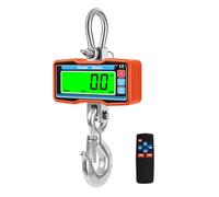 Báscula colgante 2000kg 4400lbs con Control Remoto,Báscula de Grúa Digital con sensor preciso y pantalla LCD,2T Bascula Gancho Industrial Escala Electrónica Báscula para Mercados Agrícolas(OR)