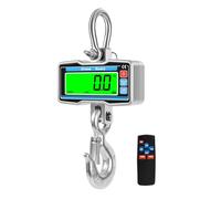 Báscula colgante 2000kg 4400lbs con Control Remoto,Báscula de Grúa Digital con sensor preciso y pantalla LCD,2T Bascula Gancho Industrial Escala Electrónica Báscula para Mercados Agrícolas(SL)