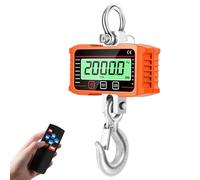Báscula colgante de 2000 kg, 4400 libras, báscula electrónica de grúa con pantalla LCD, báscula colgante industrial con sensor preciso (sin batería)
