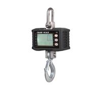 Báscula colgante digital, báscula de grúa portátil de alta resistencia de 1000 kg/2204 lb, báscula de gancho industrial con retroiluminación LCD, cambio de unidad/retención de datos(Black)