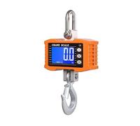 Báscula colgante digital de 1000 kg/2204 lb, báscula de grúa de alta resistencia con retroiluminación LCD, báscula de gancho industrial for sitios de construcción para Mercado, Construcción(Orange)