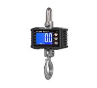 Báscula colgante digital de 1000 kg/2204 lb, báscula de grúa de alta resistencia con retroiluminación LCD, báscula de gancho industrial for sitios de construcción para Mercado, Construcción(Black)
