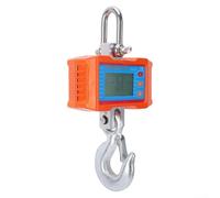 Báscula colgante digital de 1000 kg | Gancho de pesaje industrial con pantalla LCD retroiluminada | Báscula electrónica portátil para molino de acero | Construcción | Agricultura | A prueba de polvo