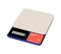 Báscula de alimentos - 5 unidades, pantalla LED, báscula de cocina digital de precisión recargable | Tecnología de sensor de alta precisión, plataforma elegante de acero inoxidable para una mes