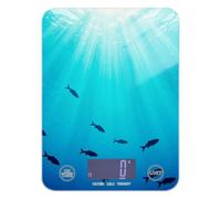Báscula de alimentos con pantalla LCD para viajes, 5 kg/5,10 g, luz solar a través del mar