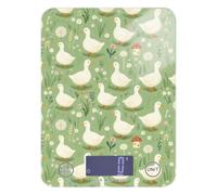 Báscula de alimentos fácil de limpiar para uso doméstico, 5 kg/5,10 g, dibujos animados de gansos tontos