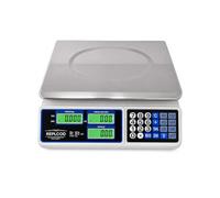 Báscula de banco profesional 40 kg División 2 g 6 pantalla LCD acero inoxidable batería recargable ACS-809T Báscula digital electrónica para tiendas mercados de alimentos