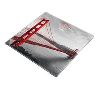 Beurer GS 215 Báscula de vidrio San Francisco, báscula personal digital con vidrio de seguridad, capacidad de carga de hasta 180 kg, pantalla Magic, pantalla de matriz de puntos