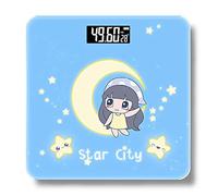 Báscula de Baño Digital de Alta Medición Precisa， Báscula de baño de vidrio， compacta, capacidad de 150 kg, Exhibición del LCD de la contraluz (Color : H)