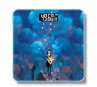 Báscula de Baño Digital de Alta Medición Precisa， Báscula de baño de vidrio， compacta, capacidad de 150 kg, Exhibición del LCD de la contraluz (Color : G)