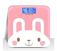 Báscula de Baño Digital de Alta Medición Precisa， Báscula de baño de vidrio， compacta, capacidad de 180 kg, Exhibición del LCD de la contraluz (Color : B)