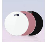 Báscula de baño digital de cristal， Báscula de baño de vidrio， compacta, capacidad de 180 kg, Exhibición del LCD de la contraluz,Interruptor automático (Color : Pink)