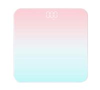 Báscula de baño digital de cristal, Báscula digital Exhibición del LED de la contraluz, Capacidad máxima de 180kg, diseño de esquina redonda,Interruptor automático