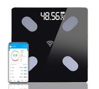 Bascula de Baño Digital Grasa Corporal, Balanza Bluetooth Inteligente con App, PESO Electrónico con Análisis Corporal, 13 Medicióne de Peso IMC Visceral e Muscular, Elis 1 compatible con todos los Tlf