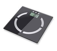 Bascula de Baño Digital Grasa Corporal, Bascula Electrónica con Análisis Corporal, Medición de Peso IMC Visceral e Muscular, Bascula Digital de Grasa con LCD, Negro
