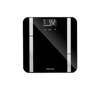 Cecotec Báscula de Baño Digital Surface Precision 9450 Full Healthy. Alta precisión, Plataforma de Cristal templado de seguridad, Pantalla LCD, Capacidad máxima de 180kgr, Cinta métrica