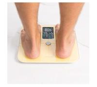 Cecotec Báscula de Baño inteligente Surface Precision 10400 Smart Healthy Vision Yellow. Medición de Bioimpedancia, App, 15 Parámetros