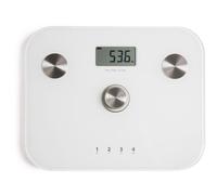 Báscula de bioimpedancia Livoo DOM465W Hasta 150 kg 6 parámetros Apagado automático LCD