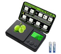 Báscula de Bolsillo 0,01g/1000g, Balanzas de Portátiles, Báscula de Joyería, Báscula de Joyería con 7 Unidades de Pesaje y Pantalla LCD,Báscula Precision Multifuncional,Función de Tara