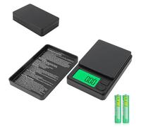 Báscula de bolsillo multifunción 1000 g/0,01 g, pantalla LCD y función de tara, 7 unidades, digital para alimentos, joyas, medicina y laboratorio
