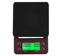 Báscula de café con temporizador, báscula para verter café expreso, báscula electrónica de cocina de alta precisión para preparar café, con pantalla LCD(Vino tinto 2)