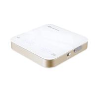 Báscula de Café Mini Recargable con Temporizador, Maestri House, Precisión 0.1g/2kg, para Espresso y Café de Filtro, Báscula Digital Portátil con Cronometraje Automático-Blanco y Oro