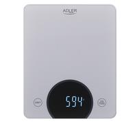 Báscula de cocina Adler 10kg LED dimensiones 20x16cm AD3173s