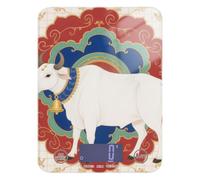 Báscula de cocina con pantalla LCD, 5 kg/5,10 g, vaca blanca india