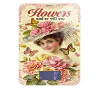 Báscula de cocina de alimentos fácil de limpiar, 5 kg/5 g, báscula de cocina vintage Age Beauty gram con 4 unidades para hacer dieta, hacer jabón, asar (pilas no incluidas), bascula digital de