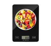 Báscula de cocina digital - 21,5x15cm, instrumento de medición | Pantalla LCD de graduación de 1g para alimentación - Con Hornear Cocina Preparación de Comidas Control de porciones Hacer