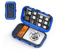 Báscula de Cocina Digital, ORIA 50g/0.001g Báscula de Alimentos, Mini Báscula Portable, Función TARE, 2PCSx10g Pesos de Calibración - Azul