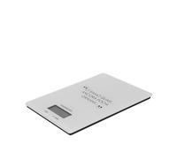 Báscula de cocina digital, rectangular, marca blanca.