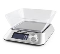 Orbegozo PC 1030 - Peso de cocina, base antideslizante, auto apagado, función tara, funciona a pilas, capacidad máx. 5 kg, Multicolor