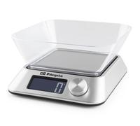 Orbegozo PC 1030 - Peso de cocina, base antideslizante, auto apagado, función tara, funciona a pilas, capacidad máx. 5 kg, Multicolor