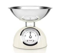 HAEGER BALANÇA COZINHA MECANICA 5KG PASTEL CREAM TAÇA INOX