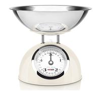 HAEGER BALANÇA COZINHA MECANICA 5KG PASTEL CREAM TAÇA INOX