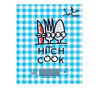 Báscula de cocina Jata 732K digital azul vidrio templado 5 kg