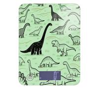 Báscula de cocina pequeña impermeable para alimentos, 11 libras/5.1 g, 5 kg/5 g, mini báscula de dinosaurio primitivo verde con 4 unidades para hornear, preparación de comidas, pérdida de peso (pilas