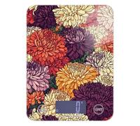 Báscula de cocina pequeña portátil de crisantemo japonés con flores de verano, 11 libras/0 18 onzas, 5 kg/5 g (Escenario), báscula de cocina linda con 4 unidades para hornear, hornear, báscula para